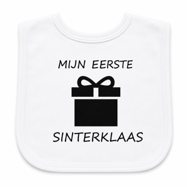 Baby Slabbetje met tekst -  eerste sinterklaas